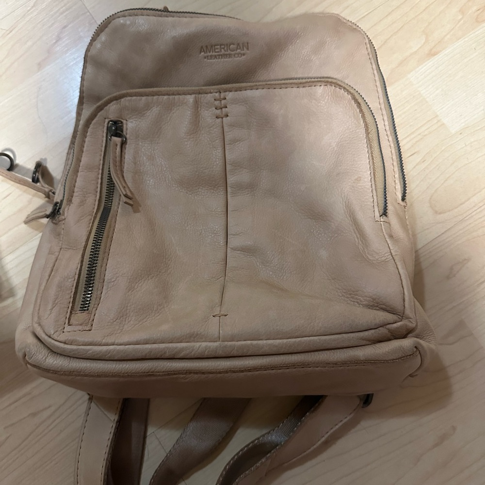 American Leather Cleveland Backpack in Cashew